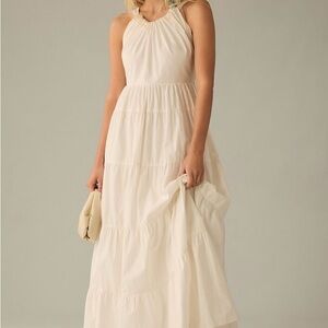 Elegant Cream Maxi Dress